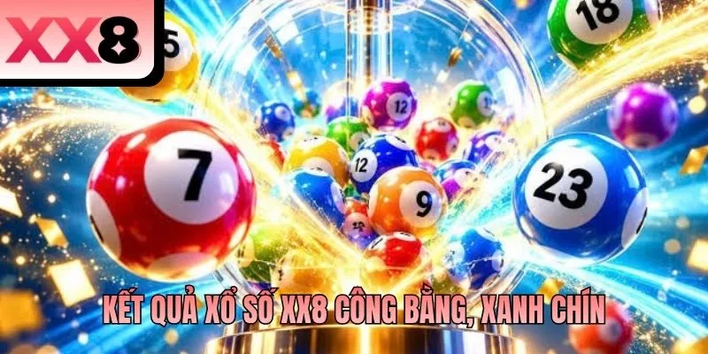 Kết quả xổ số XX8 công bằng, xanh chín
